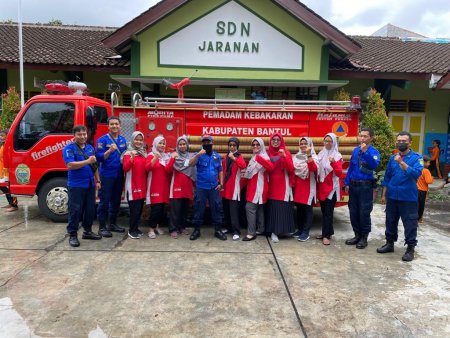 SD Negeri Yogyakarta Pengenalan Profesi dan Simulasi Penanganan Bencana dari BPBD Kab Bantul