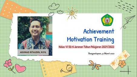 SD Negeri Yogyakarta Achievment Motivation Training Kelas 6 SD Jaranan